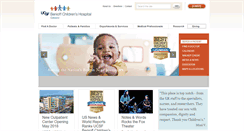 Desktop Screenshot of childrenshospitaloakland.org
